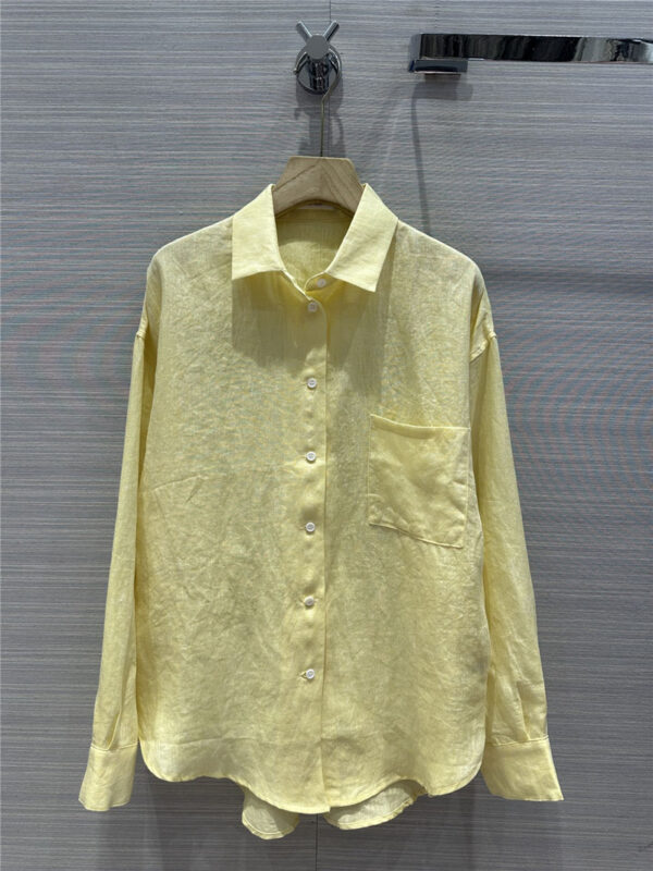 the row cotton and linen long shirt replica designer clothes