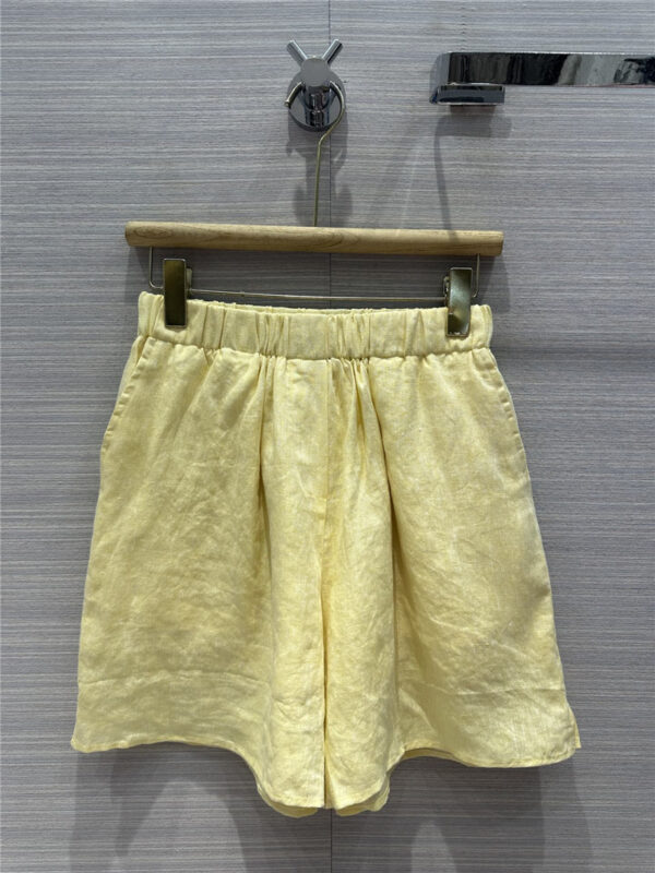 the row cotton and linen shorts replica clothing sites