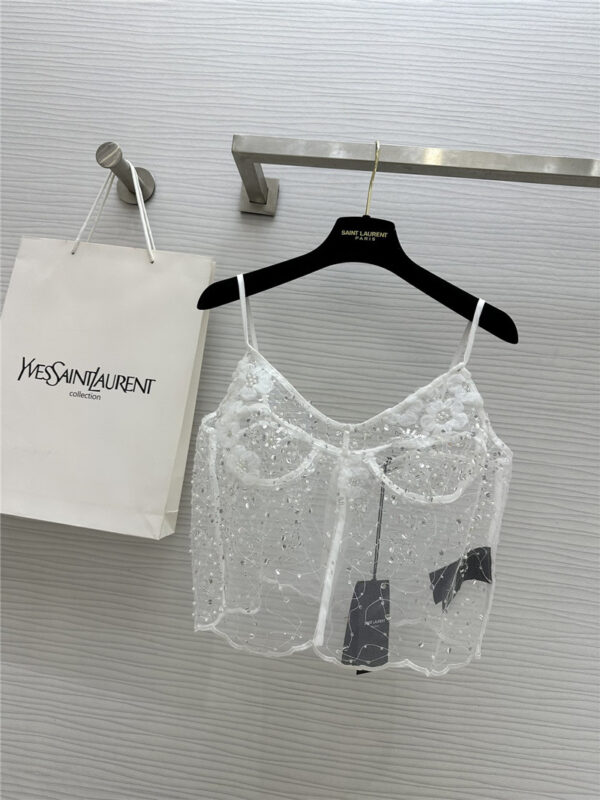 YSL handmade floral camisole replica clothing
