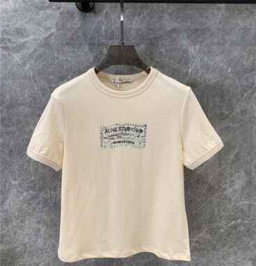 acne studios round neck short sleeve T-shirt replica d&g clothing