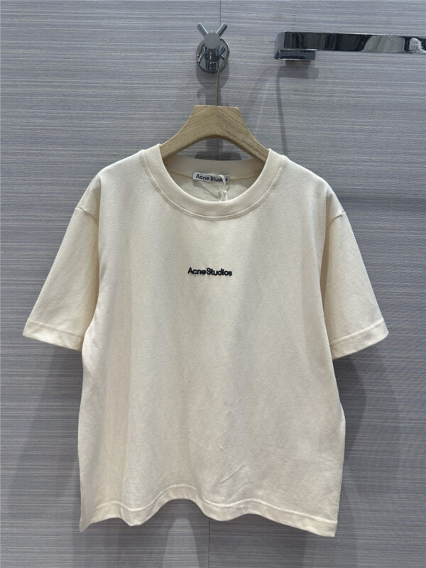 acne studios foam monogram T-shirt replica clothing sites