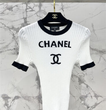 chanel new knitted short sleeve replica d&g clothing
