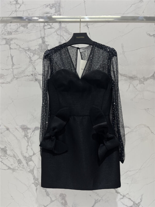 valentino mesh waist dresscheap replica designer clothes