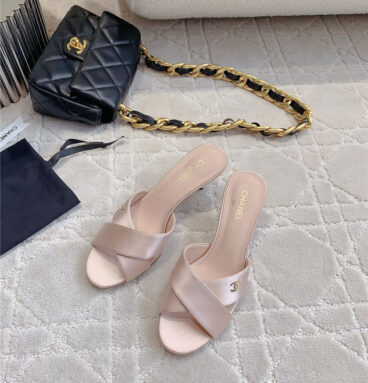 chanel pearl heel high heel slippers best replica shoes website