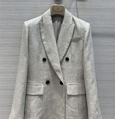 BC herringbone cotton and linen blazer replica clothing