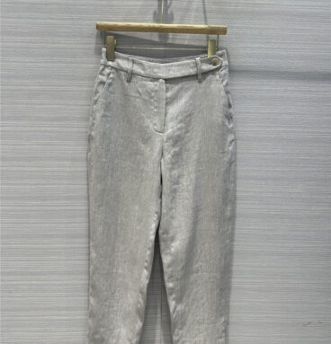 BC herringbone cotton and linen suit pants replica d&g clothing