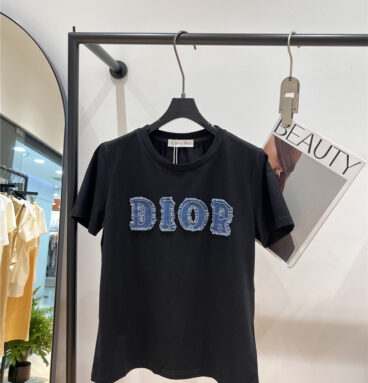 dior appliqué short-sleeved T-shirt replica clothing