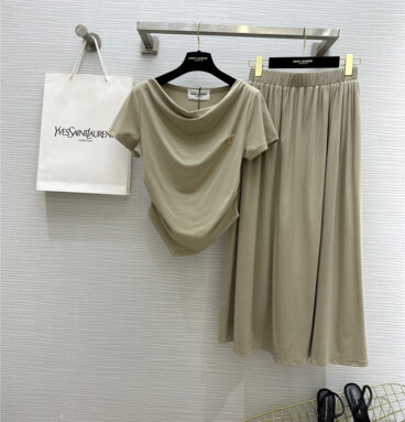 YSL tencel cotton temperament suit replica designer clothes