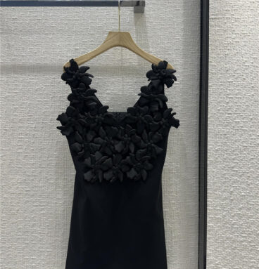 valentino suspender black dress replica clothing