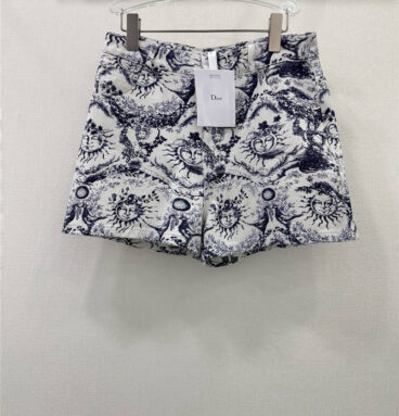 dior printed casual shorts replica designer clothing websites