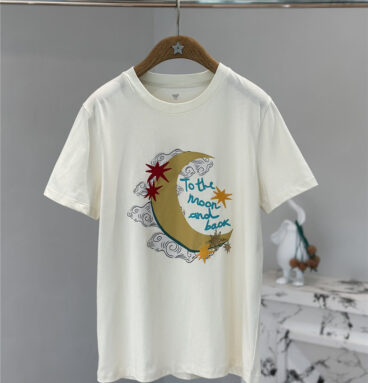 MaxMara moon embroidery printed T-shirt replica clothes