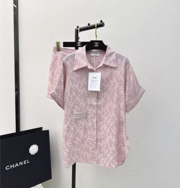 chanel logo print suit replica designer clothes