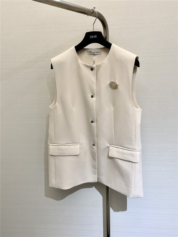 dior single breasted silhouette vest replica d&g clothing