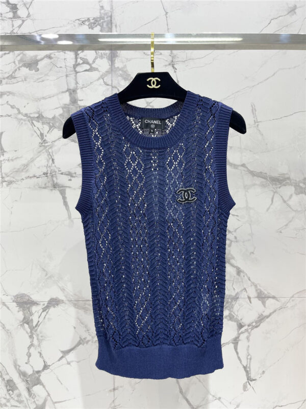 chanel knitted short sleeves cheap designer replica clothes