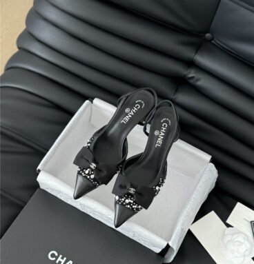 chanel diamond buckle pointed toe shoes replica designer shoes