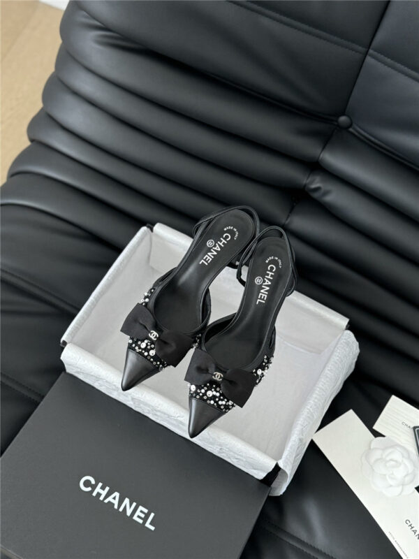 chanel diamond buckle pointed toe shoes replica designer shoes