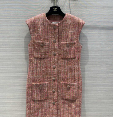 chanel woven tweed dress replica d&g clothing