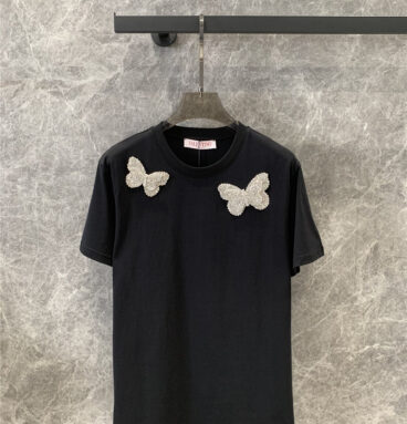valentino butterfly cotton T-shirt replica d&g clothing