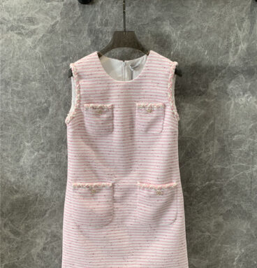 chanel tweed vest dress replica designer clothes