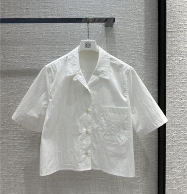 loewe preppy embroidered shirt replica designer clothes