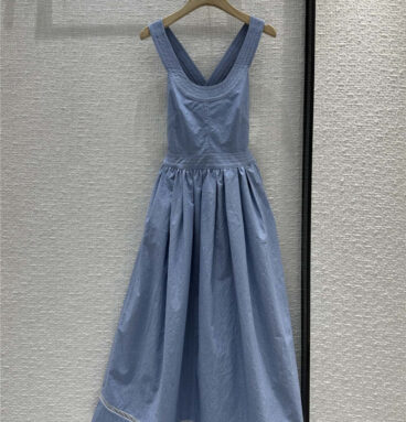 Chloé small fresh blue suspender dress replica d&g clothing