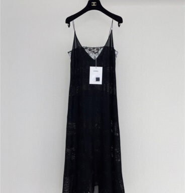 chanel lace cutout dress replica clothing
