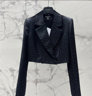 Balmain acetate jacquard small suit replica designer clothes