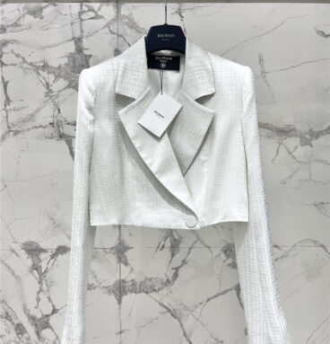 Balmain acetate jacquard small suit replica designer clothes