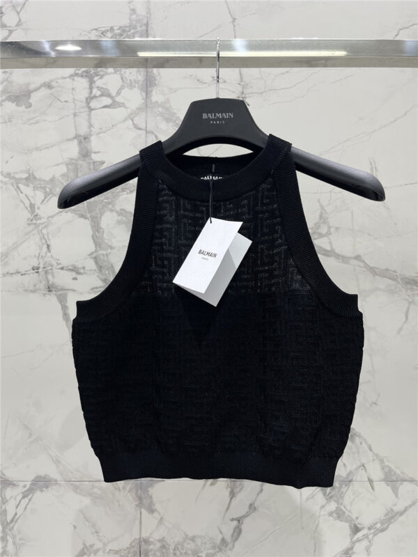 Balmain sleeveless vest cheap replica designer clothes