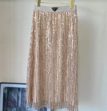 prada beaded sequin long skirt replica d&g clothing