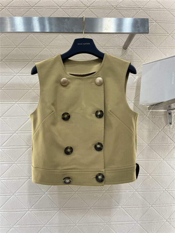 louis vuitton LV double breasted vest replica d&g clothing