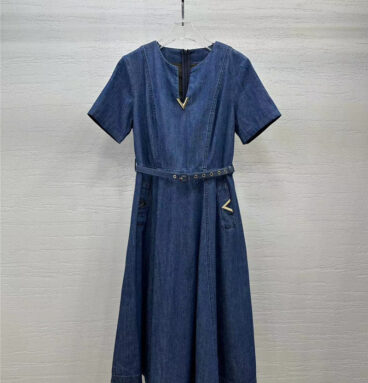 valentino waist-cinching dress replica clothing