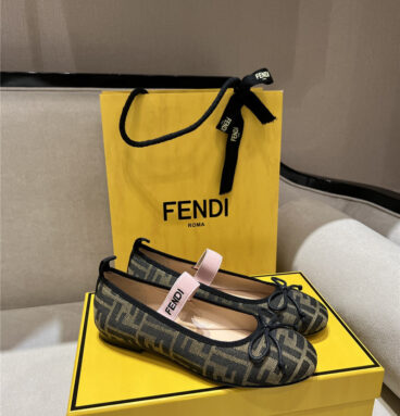 fendi bow decorated shoes best replica shoes website
