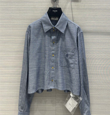 celine denim cotton striped shirt replica d&g clothing