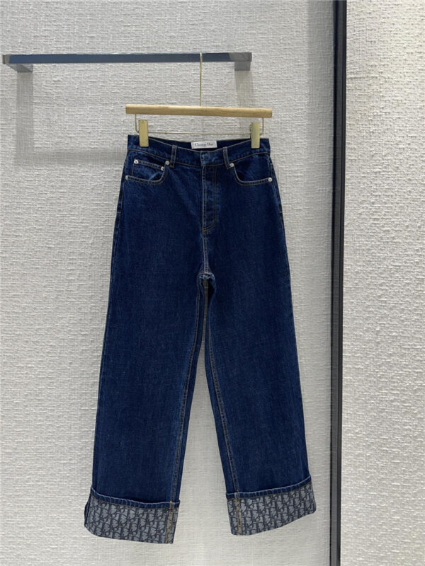 dior presbyopic straight jeans replica designer clothes