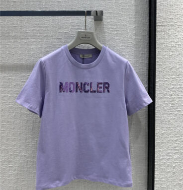 moncler letter logo short sleeve T-shirt replica d&g clothing