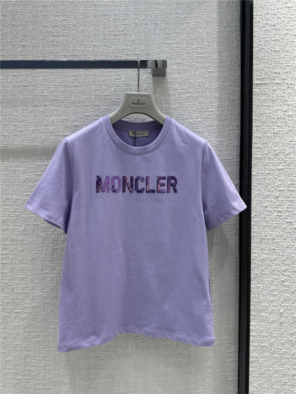 moncler letter logo short sleeve T-shirt replica d&g clothing