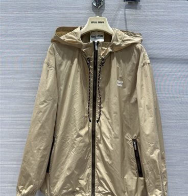 miumiu long windbreaker jacket replica clothing