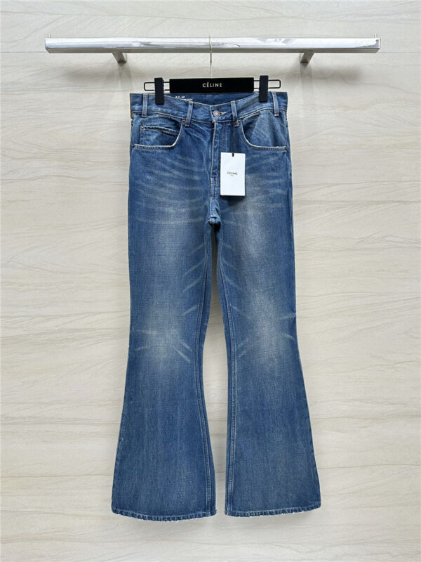 celine low waisted bootcut extra long jeans replicas clothes