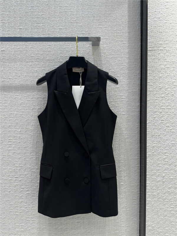 Alexander mcqueen double breasted vest suit replicas clothes