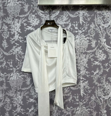 chanel single sleeve ribbon shirt cheap replica designer clothes