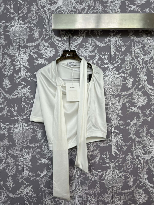chanel single sleeve ribbon shirt cheap replica designer clothes