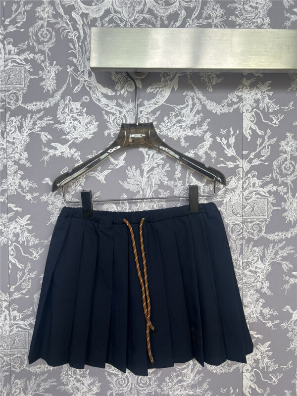 miumiu new pleated drawstring skirt replicas clothes
