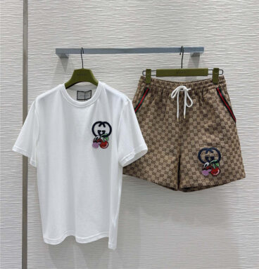 gucci latest series t-shirt suit replica clothing