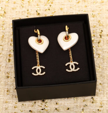chanel love double C earrings