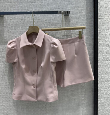 dior pink lady style commuting suit replica clothes