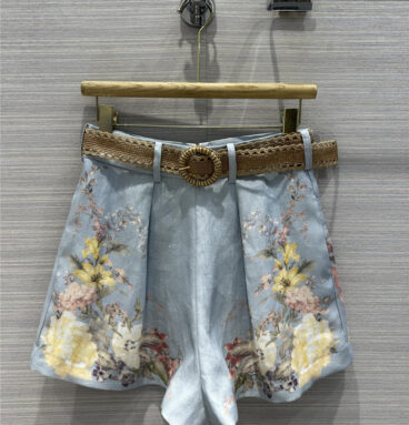 zimm linen cotton high waist shorts replica designer clothes