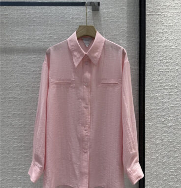 Bottega Veneta old money pink big shirt replicas clothes