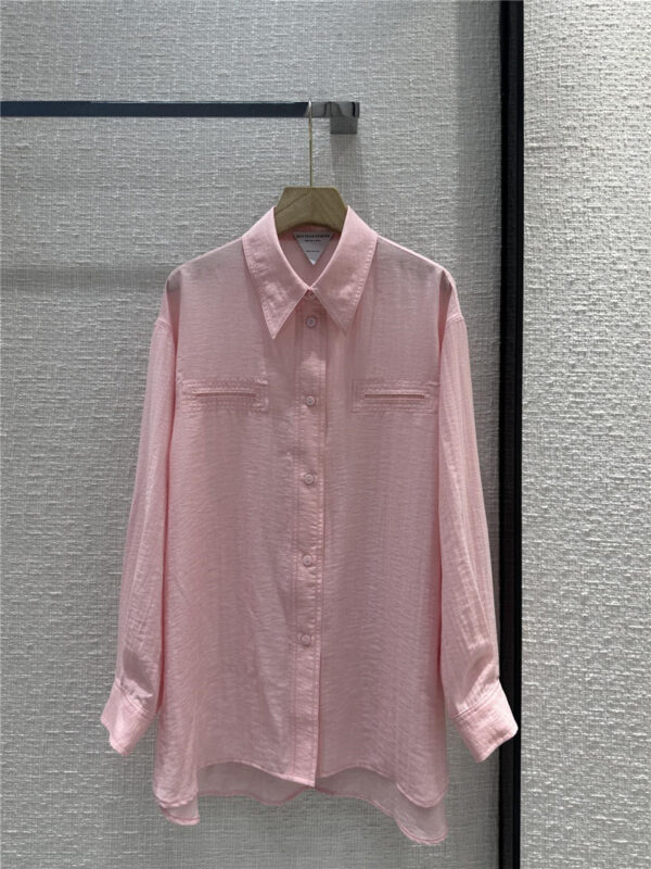 Bottega Veneta old money pink big shirt replicas clothes