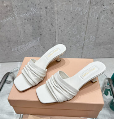 miumiu new high heel slippers best replica shoes website